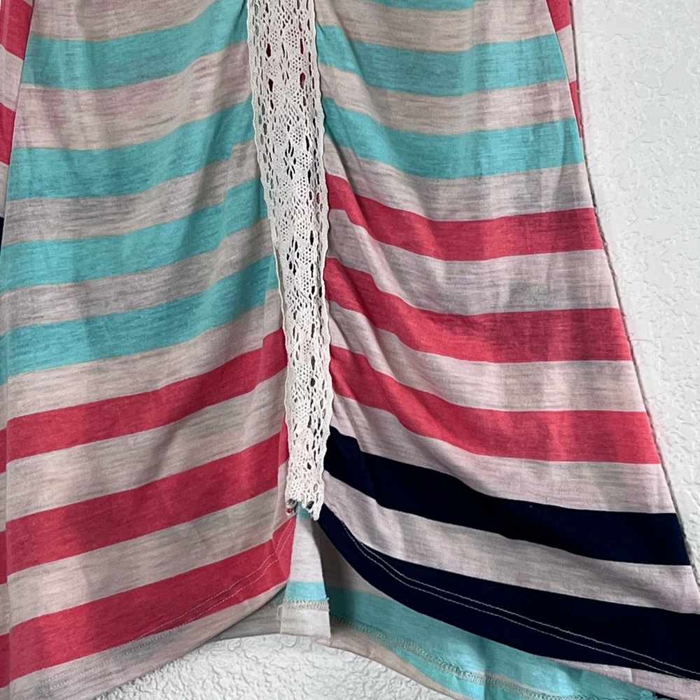 Lavish Maternity | Striped burnout tank top loose fit size small - Picture 6 of 7